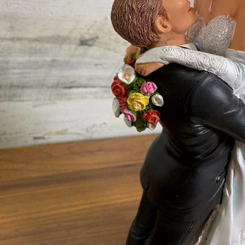 Lenox Thomas Blackshear Ebony Visions FOREVER ONE Wedding‎ Cake Topper 9